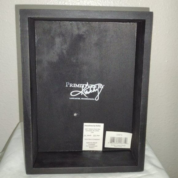 Floral Trimmed Box Sign One Small Positive 6 x 8 Inches Primitives by Kathy. - Picture 2 of 6